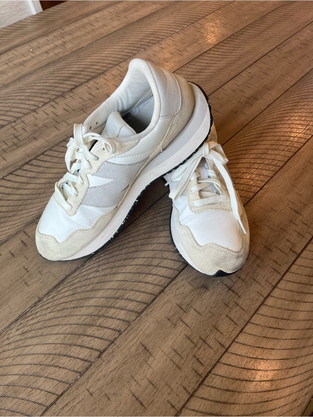 New Balance Women's 237 White and Cream Sneakers